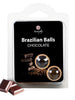 Bile Braziliene - Secret Play Chocolate, ulei de masaj pentru corp si zonele erogene, cu aroma de ciocolata, 1 x 2 bucati