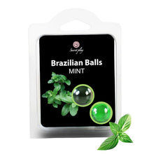 Bile Braziliene - Secret Play Mint, ulei de masaj pentru corp si zonele erogene, cu aroma de menta, 1 x 2 bucati