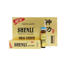 Set fiole SHENLI ORAL LIQUID, soluție orală pentru susținerea libidoului și performanței sexuale, cu Tribulus terrestris, 6 fiole