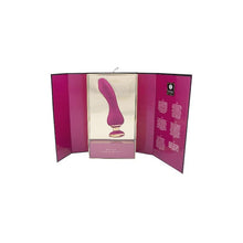 Vibrator Shunga - Sanya Raspberry, cu lumini sincronizate, silentios si discret, 10 functii de vibratie, 18.5 cm, rosu