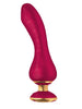 Vibrator Shunga - Sanya Raspberry, cu lumini sincronizate, silentios si discret, 10 functii de vibratie, 18.5 cm, rosu