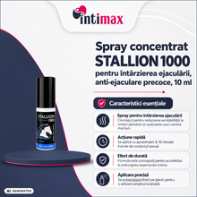 Spray concentrat STALLION 1000, pentru întârzierea ejaculării, anti-ejaculare precoce, 10 ml
