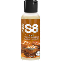 Lubrifiant Stimul8 S8 - 4 in 1, pentru corp, gel masaj, lubrifiant, ciocolata, 125 ml