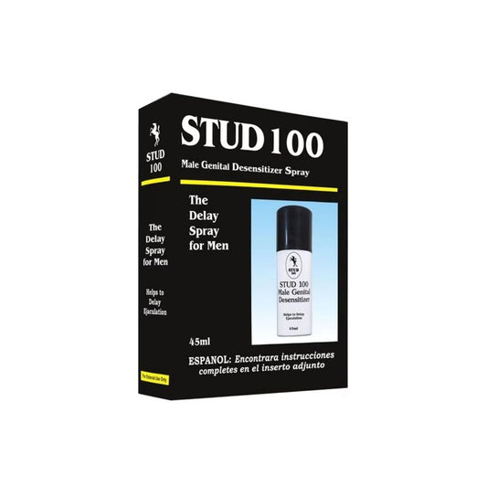 Spray concentrat STUD 100 Black, pentru întârzierea ejaculării, fără gust, fără miros, 12 ml (cca 120 pulverizări)