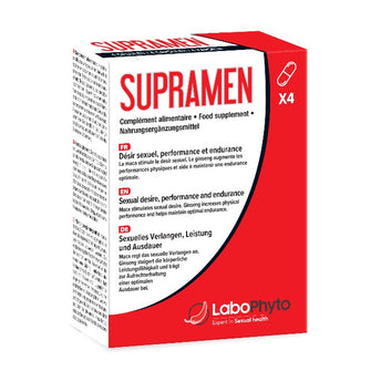 Capsule SUPRAMEN Sexual Power 4 in 1, Labophyto, potenta, erectie, intarziere ejaculare, libido, 4 capsule