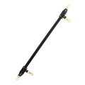 Bară TABOOM Bondage Spreader Bar Wild Roses, pentru jocuri erotice BDSM, din piele ecologică, culoare negru cu auriu