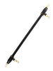 Bară TABOOM Bondage Spreader Bar Wild Roses pentru jocuri erotice BDSM, cu cătușe din piele ecologică și trandafiri decorativi, negru cu roșu
