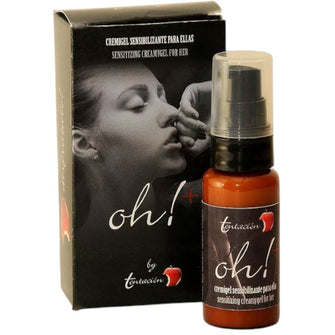 Gel TENTACION Oh! Creamy Gel For Her, pentru stimularea clitorisului și orgasm intens, efect dublu de încălzire și răcire, 30 ml