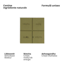 Ciocolată afrodisiacă unisex THE OH COLLECTIVE Date Night Chocolates, carte de joc inclusă “Adevăr sau Provocare”, cu matcha și căpșuni, 50 g (verde)