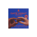 Praline afrodisiace din ciocolată THE OH COLLECTIVE Date Night Bonbons, unisex , 12 cărți de  joc incluse “Adevăr sau Provocare”, cu maca și ginseng, 4 buc (albastră)