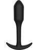 Plug anal TOYJOY Anal Play Smooth Plug - Extra Large, cu bază în formă de semilună, lungime 13.7 cm, diametru 2.9 cm, negru
