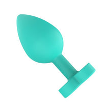 Plug anal TOYJOY Anal Play Booty Sweethearts, cu mesaj „Your Ass is Mine” pe baza în formă de inimă, diametru 3.5 cm, verde