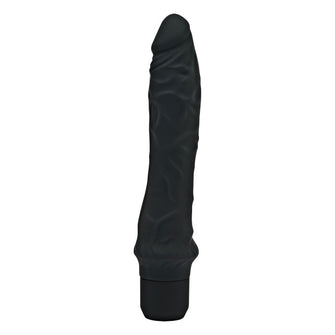 Vibrator TOYJOY Get Real - Classic Large Vibrator, din silicon, 7 funcții de vibrație, rezistent la apă, 24.9 cm, negru