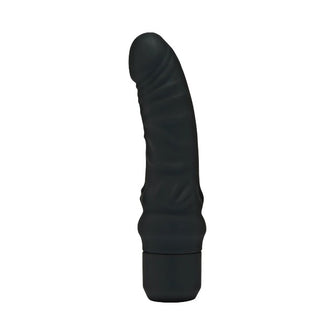 Vibrator TOYJOY Get Real - Mini Classic G-Spot Vibrator, din silicon, 7 funcții de vibrație, rezistent la apă, 18.2 cm, negru