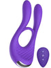 Inel vibrator pentru penis TOYJOY Joy Ride to Paradise, control prin telecomandă, 4 funcții de pulsații, 3 funcții de vibrație, mov