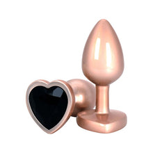 Plug anal TOYJOY Time to Shine, din aluminiu, cu bază în formă de inimă, lungime 7 cm, diametru 2.6 cm, culoare auriu (10673)