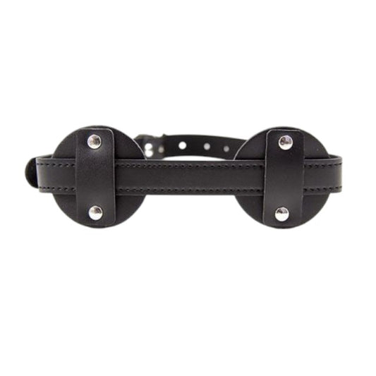 Mască TOYZ4LOVERS Blindfold Patch, pentru jocuri erotice BDSM, din piele artificială, mărime ajustabilă, culoare negru