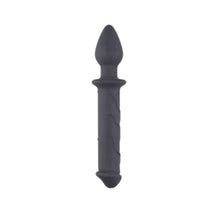 Dildo cu plug anal TOYZ4LOVERS Couple Love, din silicon hipoalergenic, lungime 22.5 cm, diametru 4 cm, negru