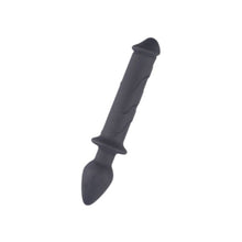 Dildo cu plug anal TOYZ4LOVERS Couple Love, din silicon hipoalergenic, lungime 22.5 cm, diametru 4 cm, negru