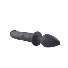 Dildo cu plug anal TOYZ4LOVERS Couple Love, din silicon hipoalergenic, lungime 22.5 cm, diametru 4 cm, negru