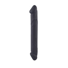 Dildo cu două capete TOYZ4LOVERS Double Joy, din silicon hipoalergenic, lungime 23 cm, diametru 3 cm, negru