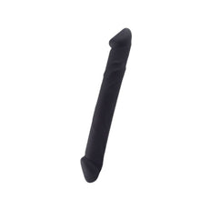 Dildo cu două capete TOYZ4LOVERS Double Joy, din silicon hipoalergenic, lungime 23 cm, diametru 3 cm, negru