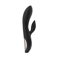Vibrator rabbit TOYZ4LOVERS Elegance Charmin’ Style, pentru clitoris și punctul G, cu vibrații multiple, 20.3 cm, negru