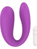 Vibrator dublu TOYZ4LOVERS Elys Play Together, pentru stimulare clitoridiană și vaginală, cu vibrator bullet detașabil, 6 cm, mov