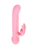 Vibrator rabbit TOYZ4LOVERS Funny Madness Femme Toys, cu vibrații multiple, rezistent la apă, lungime 22.7 cm, roz