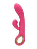 Vibrator rabbit TOYZ4LOVERS Handy G-Double Touch Grip, pentru clitoris și punctul G, 10 funcții de vibrație, 18.8 cm, roz cu auriu