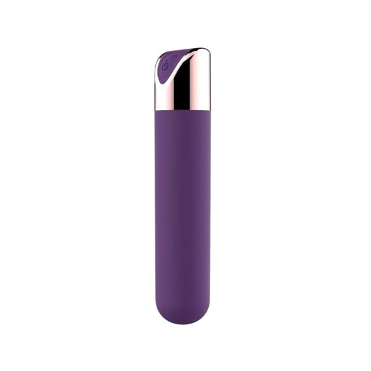 Vibrator bullet TOYZ4LOVERS Power Pocket Unforgettable Moments, 10 funcții de vibrație, 9 cm, mov