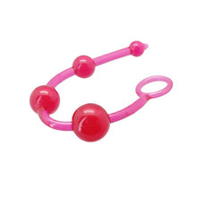 Rozariu anal TOYZ4LOVERS Timeless Jelly, din PVC, pentru stimulare anală, culoarea roz