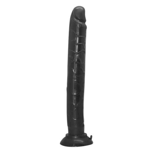 Dildo realist TOYZ4LOVERS XXL Black Emperor, cu bază cu ventuză pentru fixare, rezistent la apă, lungime 32 cm, negru