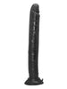 Dildo realist TOYZ4LOVERS XXL Black Emperor, cu bază cu ventuză pentru fixare, rezistent la apă, lungime 32 cm, negru
