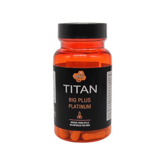 Capsule TITAN BIG Plus Platinum, pentru marirea penisului, 60 buc