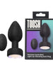 Vibrator anal TOOSH Light Up Vibrating Butt Plug, cu telecomandă, led multicolor, 10 funcții de vibrație, din silicon, 7.6 cm inserabili, negru