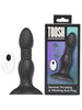 Vibrator anal TOOSH Vibrating Butt Plug, cu telecomandă, 10 funcții de vibrație, din silicon, 11.5 cm inserabili, negru