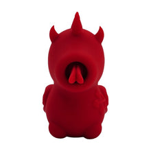 Stimulator clitoris UNIHORN Blaze Diablo, în formă de unicorn cu coarne de diavol, 10 funcții de vibrație, 10 funcții de mișcare, roșu