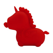 Stimulator clitoris UNIHORN Cupid’s Beau, în formă de unicorn, 10 funcții de vibrație, 10 funcții de mișcare, roșu