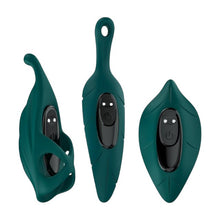 Vibrator clitoris URBAN SKY Female Vibrator and Sleeves Set, cu 3 huse detașabile, 9 funcții de vibrație, rezistent la apă, negru cu verde