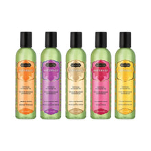 Ulei de masaj KAMASUTRA NATURALS Vanilla Sandalwood, cu aromă de vanilie și lemn de santal, 236 ml
