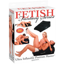 Pernă de sex gonflabilă FETISH FANTASY Ultra Inflatable Position Master, pentru jocuri erotice BDSM, cu mască pentru ochi și mânere pentru stabilitate