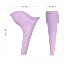 Urinal portabil INTIMICHIC Kibi Portable Urinal, cupă pentru urinare de unică folosință, material TPE flexibil, mov
