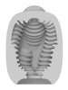 Masturbator 2 în 1 VIBEGGS Twisty Tongues, efect autolubrifiant, vibrator bullet inclus, utilizat și ca stimulator clitoris, gri