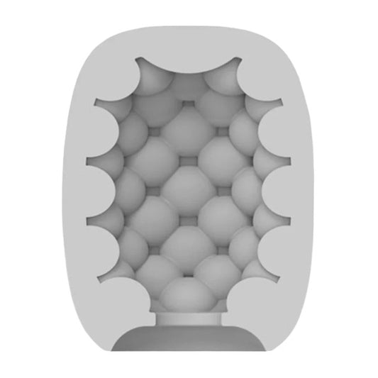 Masturbator 2 în 1 VIBEGGS Blow Misty, efect autolubrifiant, vibrator bullet inclus, utilizat și ca stimulator clitoris, gri
