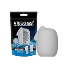 Masturbator 2 în 1 VIBEGGS Blow Misty, efect autolubrifiant, vibrator bullet inclus, utilizat și ca stimulator clitoris, gri