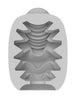 Masturbator 2 în 1 VIBEGGS Candy Curves, efect autolubrifiant, vibrator bullet inclus, utilizat și ca stimulator clitoris, gri