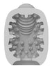 Masturbator 2 în 1 VIBEGGS Naughty Nubs, efect autolubrifiant, vibrator bullet inclus, utilizat și ca stimulator clitoris, gri