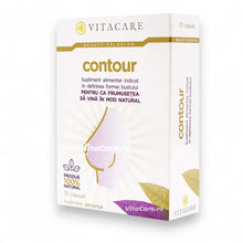 Capsule VITACARE Contour, pentru mărirea, fermitatea și definirea formei sânilor, formulă 100% naturală, 30 bucăți