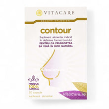 Capsule VITACARE Contour, pentru mărirea, fermitatea și definirea formei sânilor, formulă 100% naturală, 30 bucăți